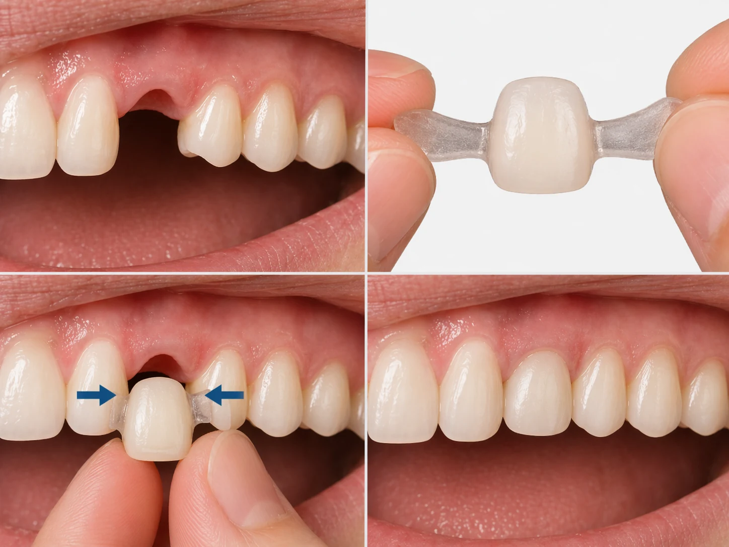 Postup Denticor od medzery po výsledok